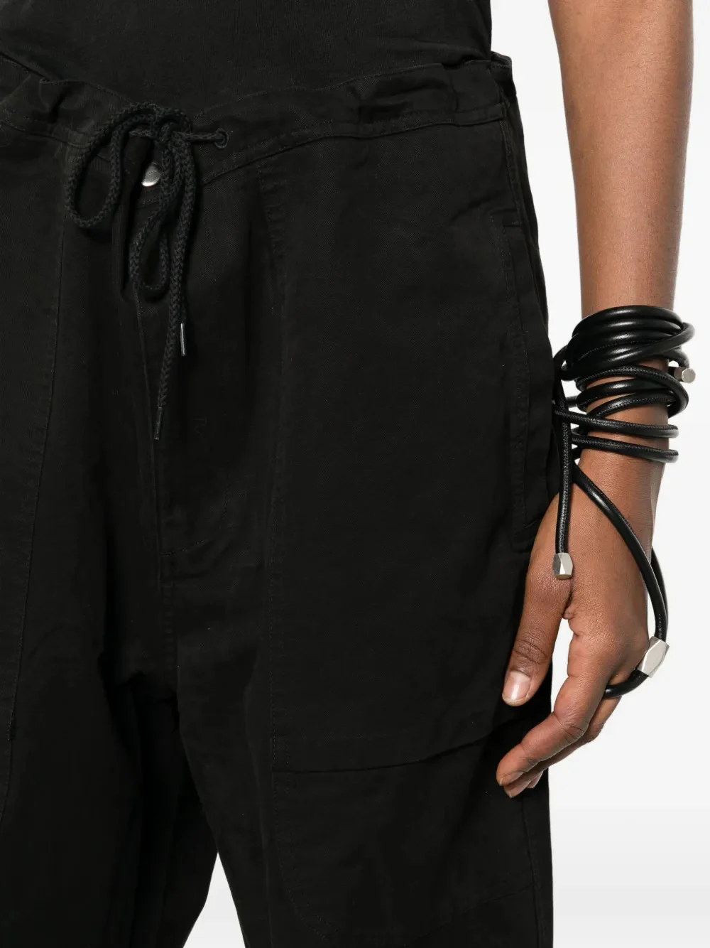 Entire Studios Unisex Cargo Pants with Drawstring Hem and Knee Details - Image 5