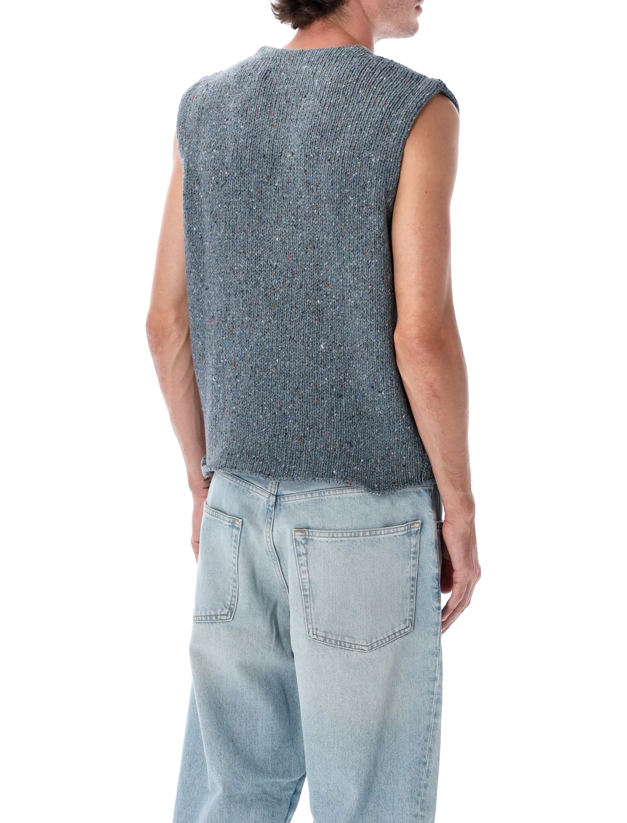 ERL Mélange Knit Vest - Image 2