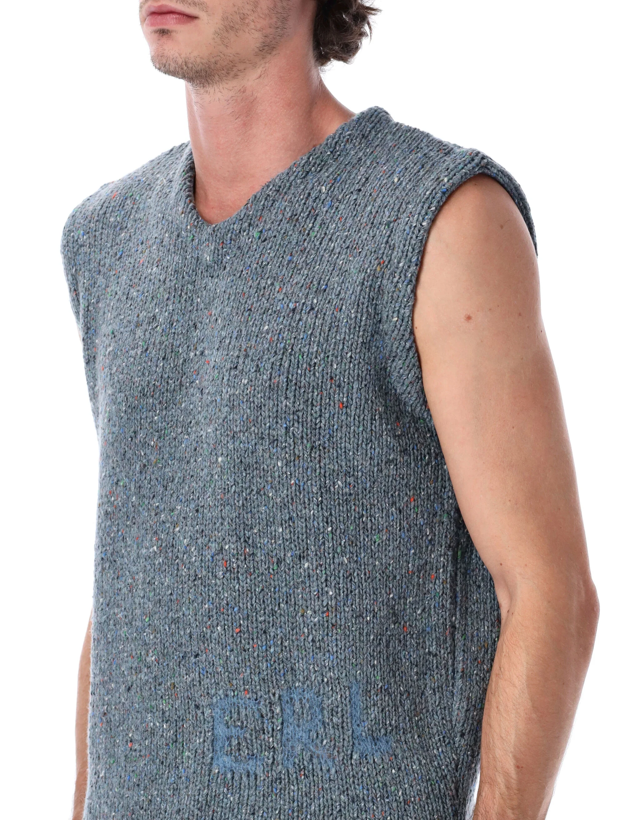 ERL Mélange Knit Vest - Image 3