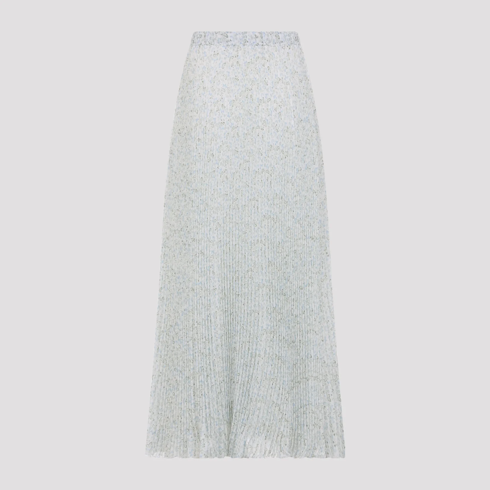 Ermanno Scervino Plisse Printed Silk Midi Skirt - Image 4