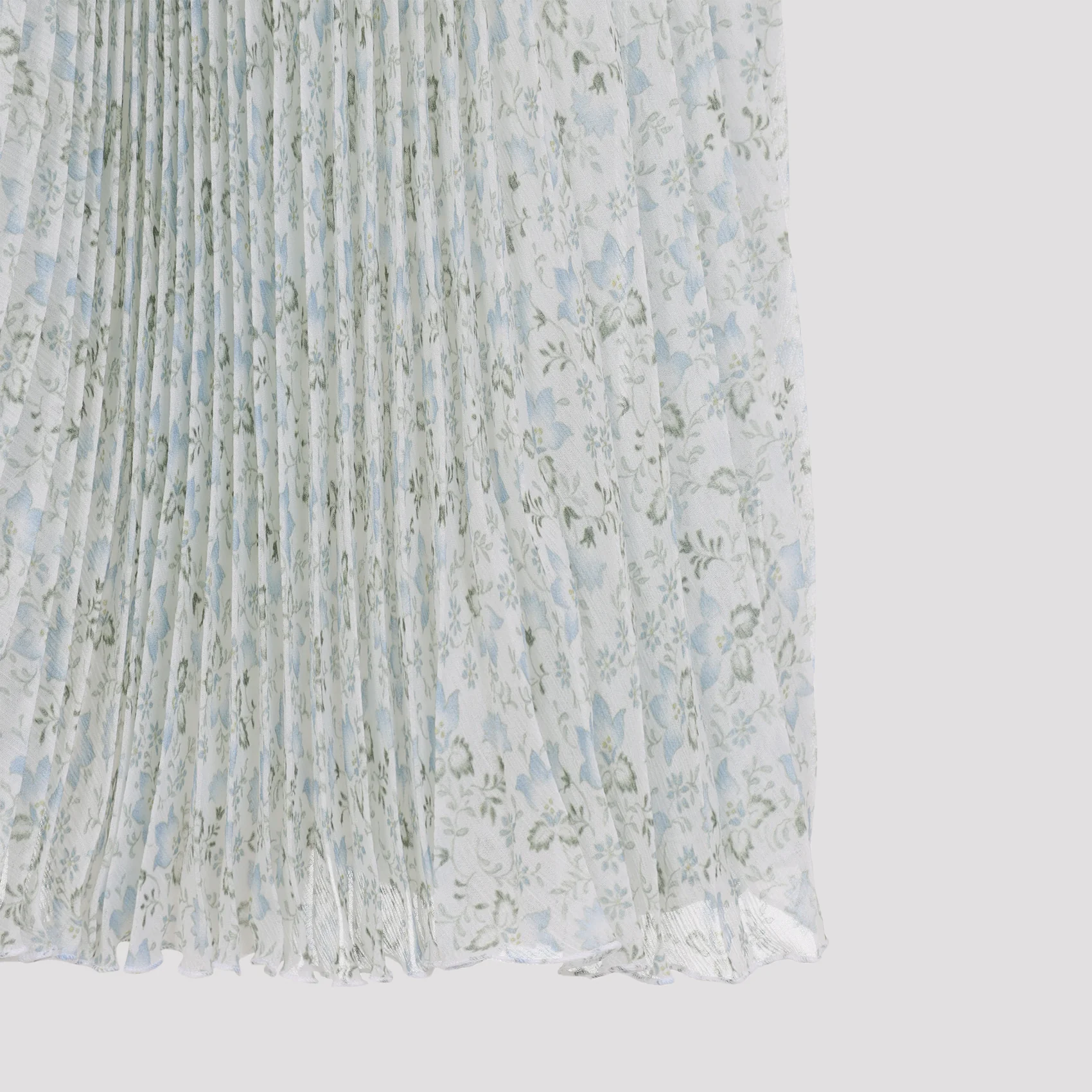 Ermanno Scervino Plisse Printed Silk Midi Skirt - Image 5