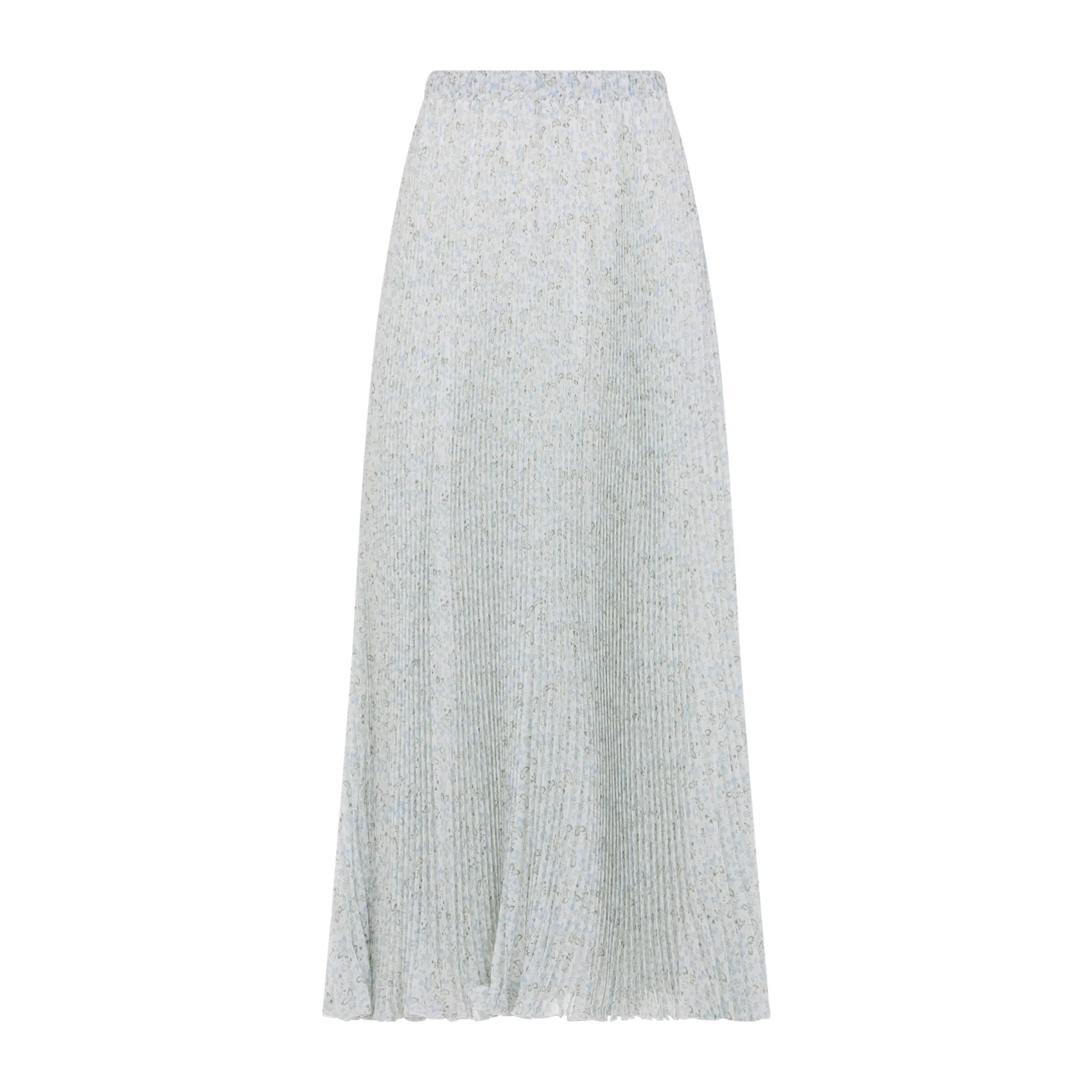 Ermanno Scervino Plisse Printed Silk Midi Skirt - Image 6