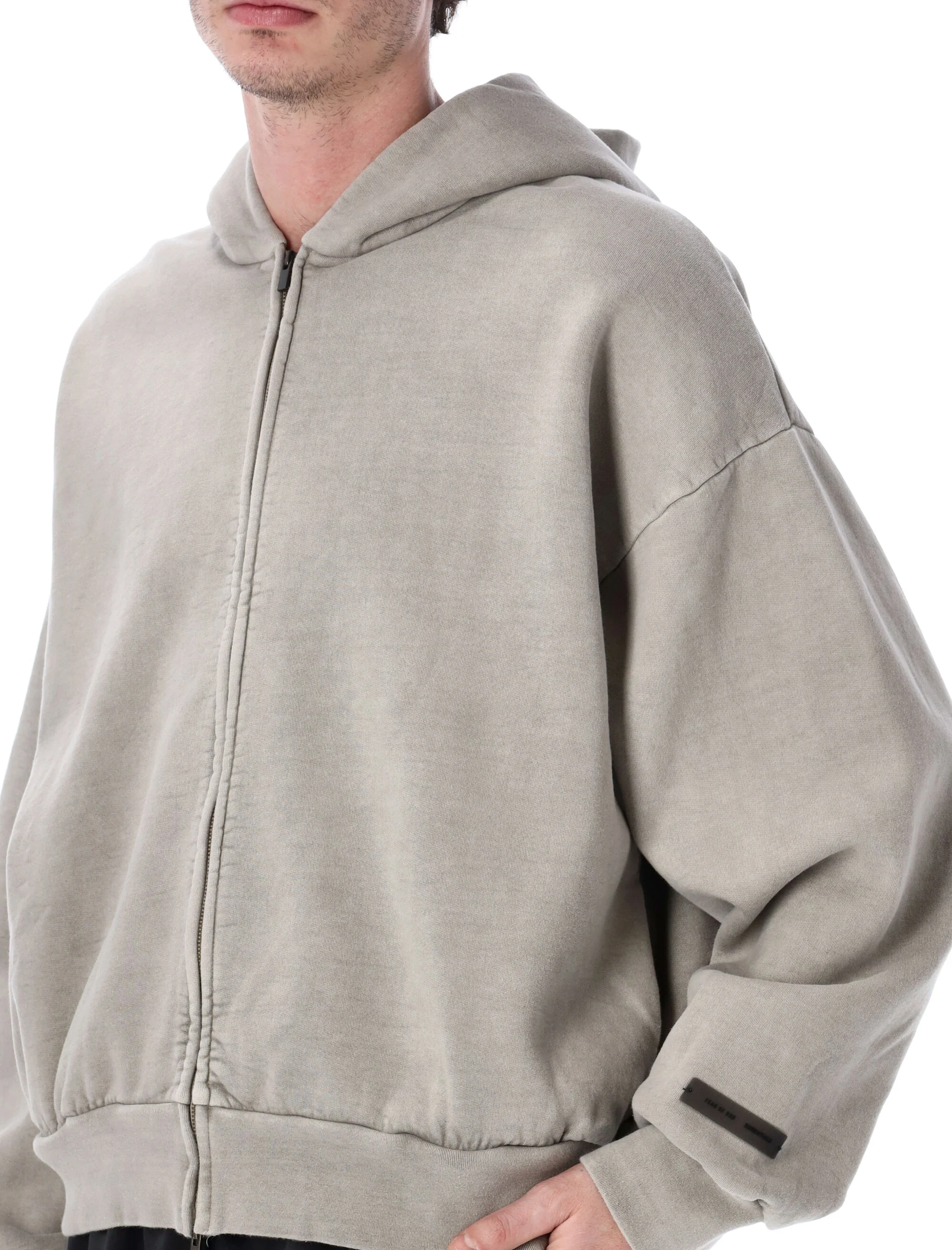 Essentials Fear Of God Classic Full Zip Hoodie - Size L - Image 3