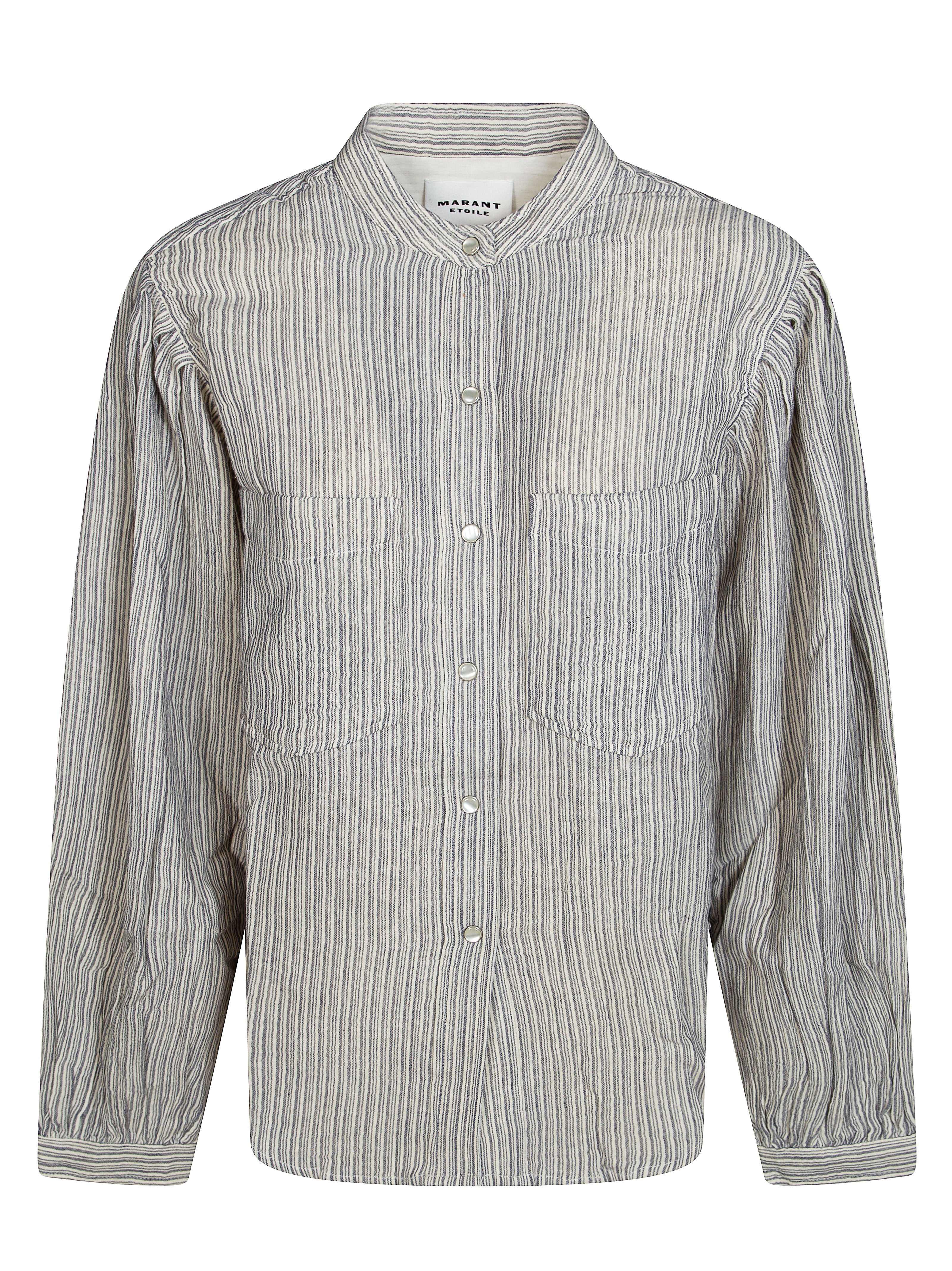 Etoile Isabel Marant Selvia Striped Cotton Shirt - Image 4