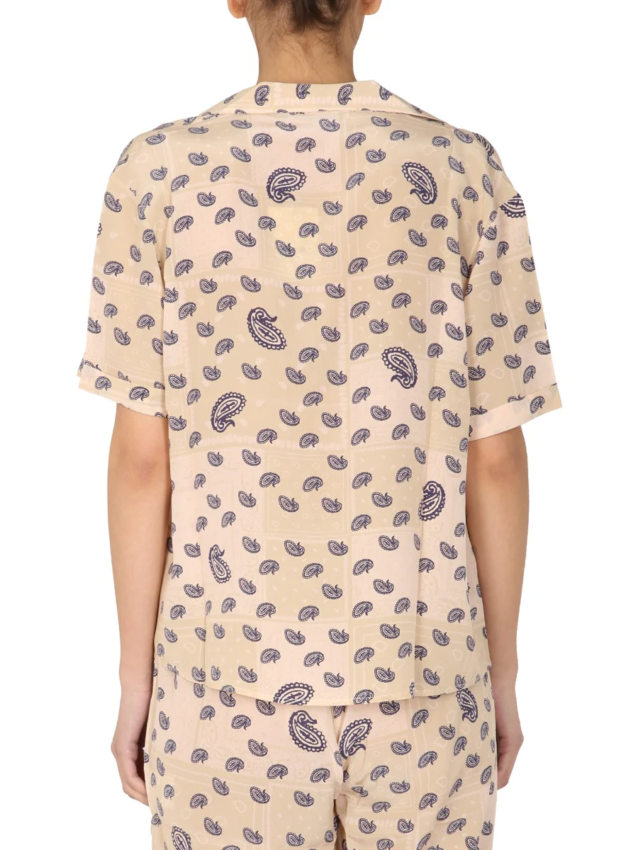 Être Cécile Paisley Print Shirt - Classic Collar - V-Neck - Image 3