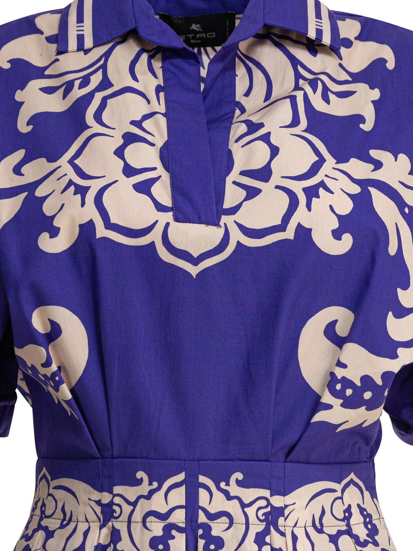 ETRO Belted Paisley-print Cotton-voile Midi Shirt Dress - Image 3