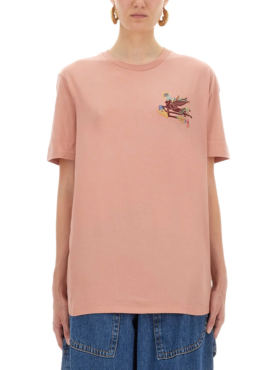 Etro Classic Pegasus T-Shirt - Women's Regular Fit