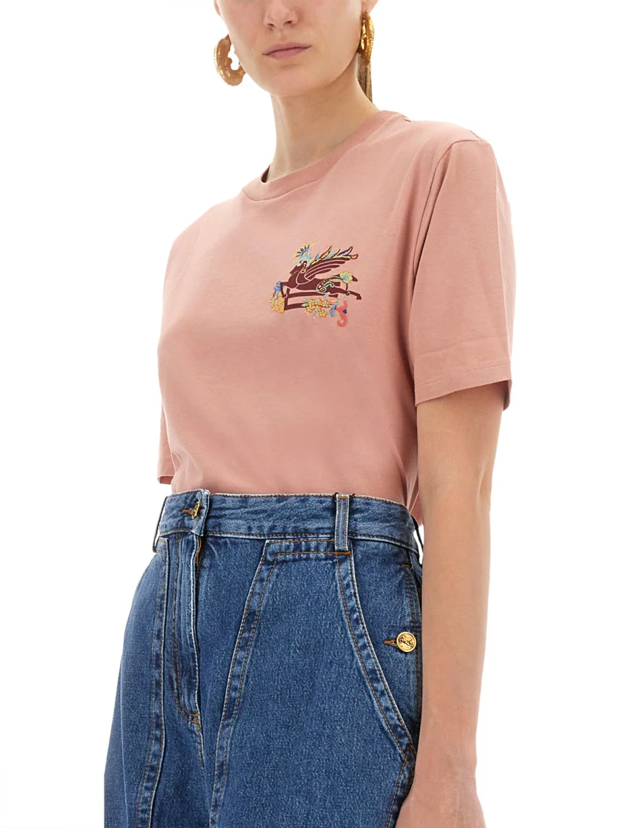 Etro Classic Pegasus T-Shirt - Women's Regular Fit - Image 4