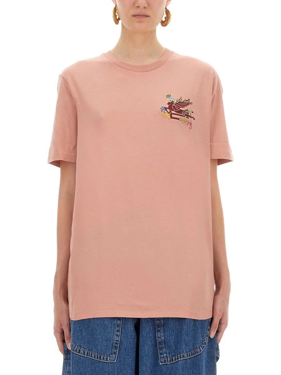 Etro Classic Pegasus T-Shirt - Women's Regular Fit - Image 5