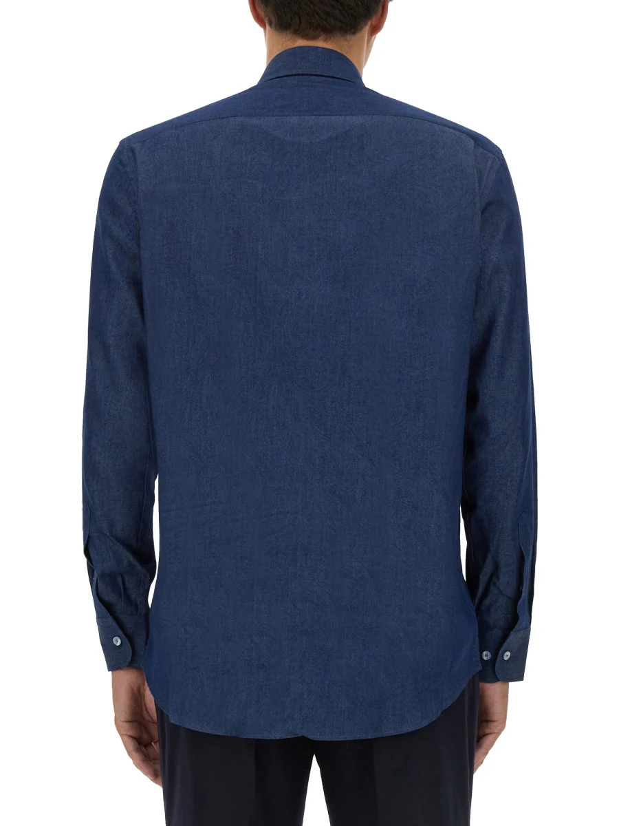 ETRO Denim Shirt with Logo - Image 3