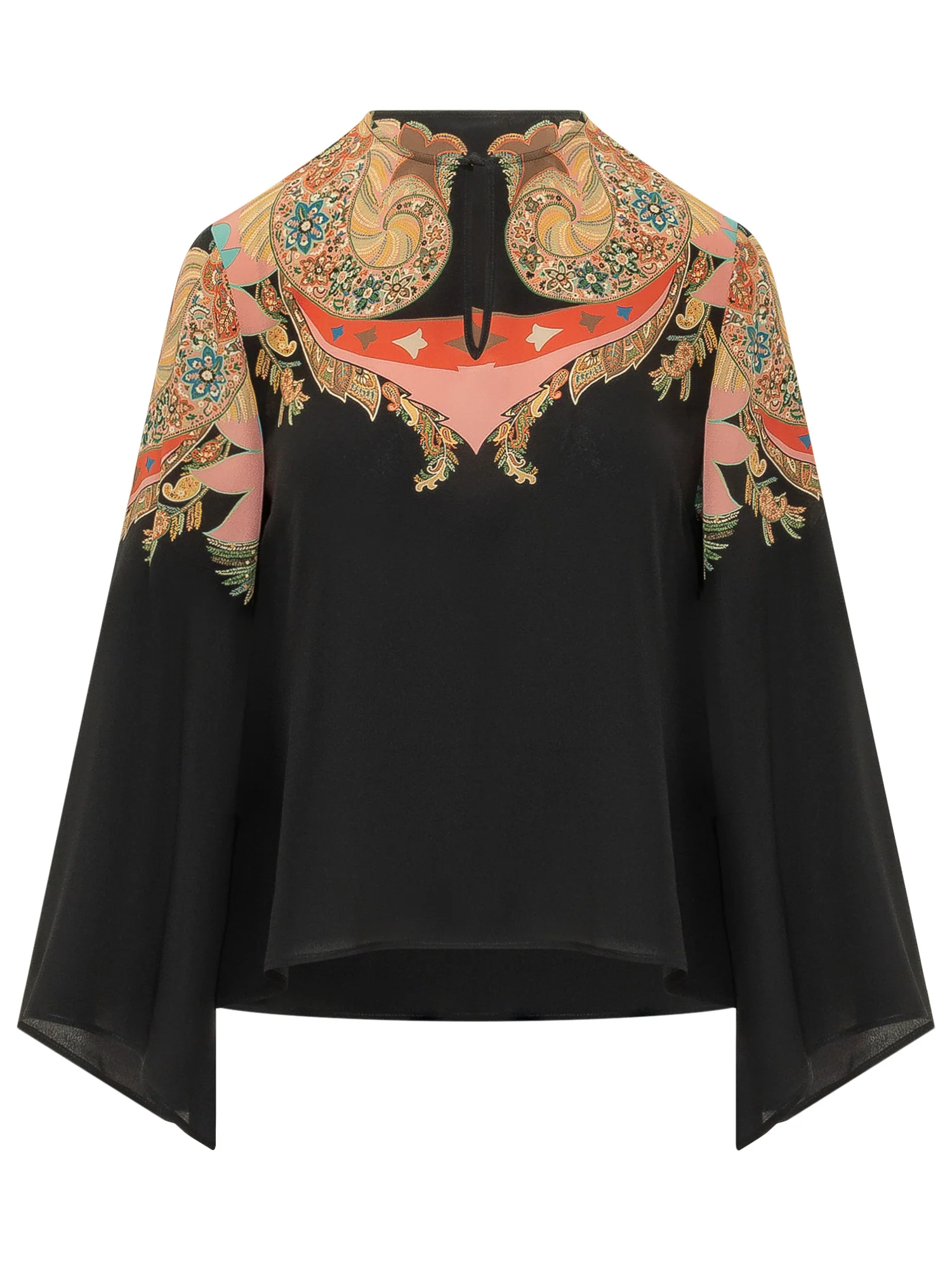 Etro Elegant Mini Blouse with Ample Sleeves