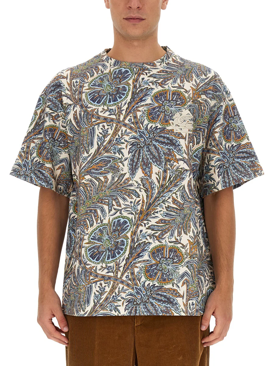 Etro Floral Print T-Shirt - Regular Fit