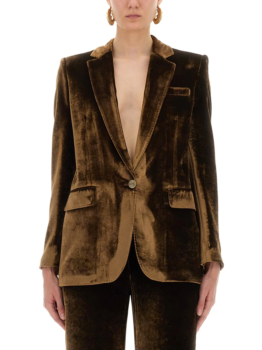 Etro Luxury Velvet Jacket - Size 40 IT