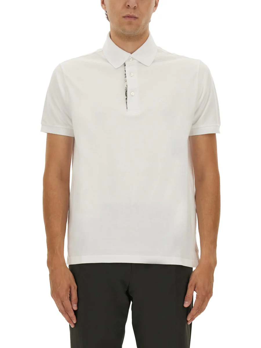 ETRO Men's Polo Shirt with Embroidered Pegasus
