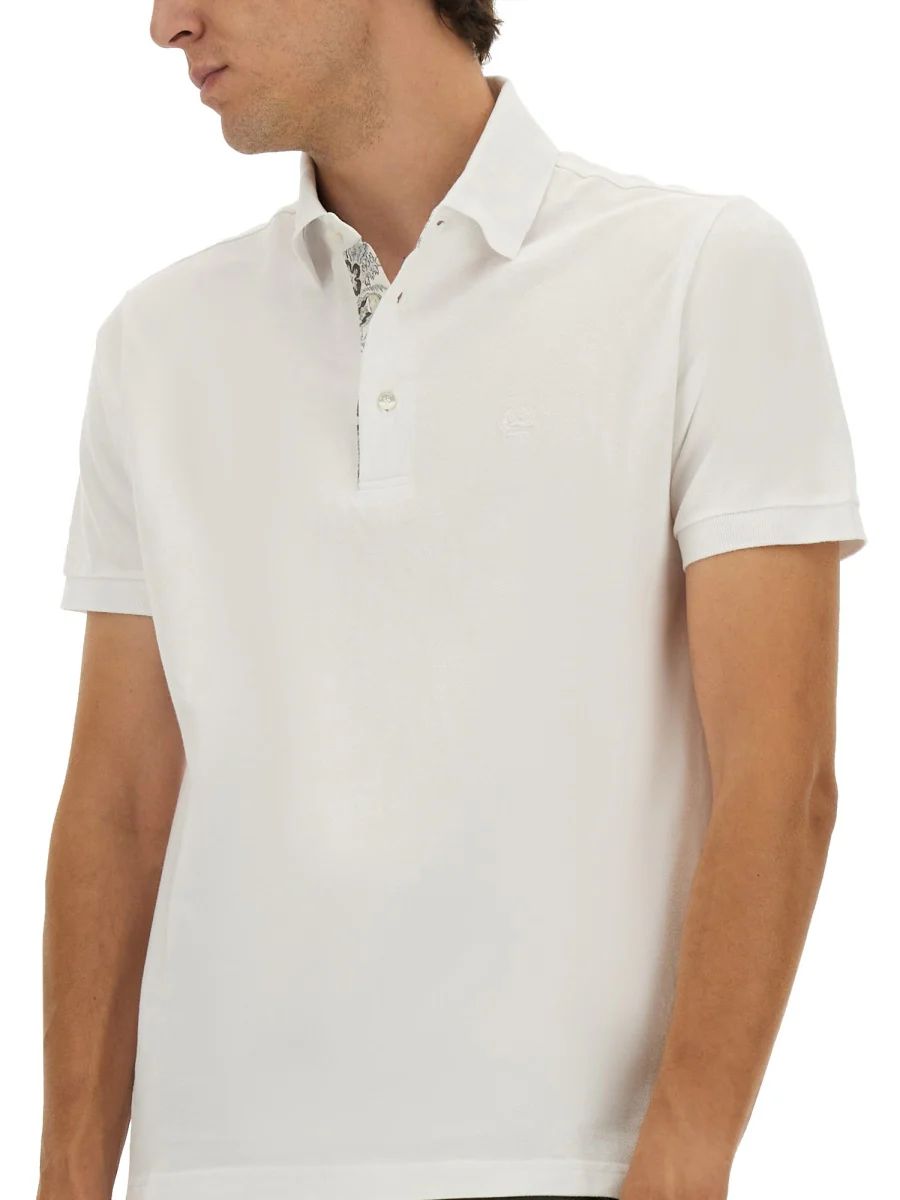 ETRO Men's Polo Shirt with Embroidered Pegasus - Image 4