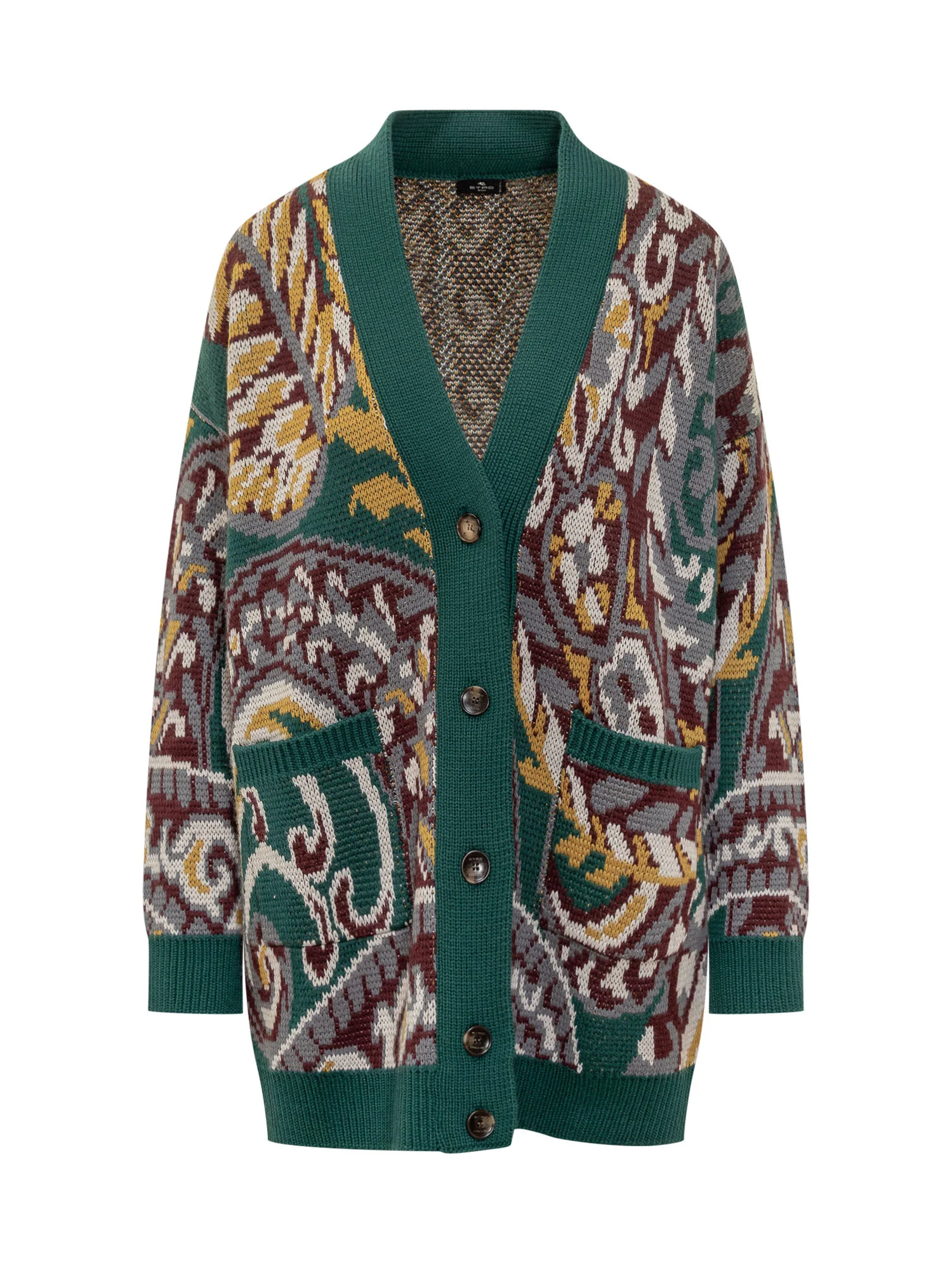 Etro Oversized Cardigan with Artistic Motif