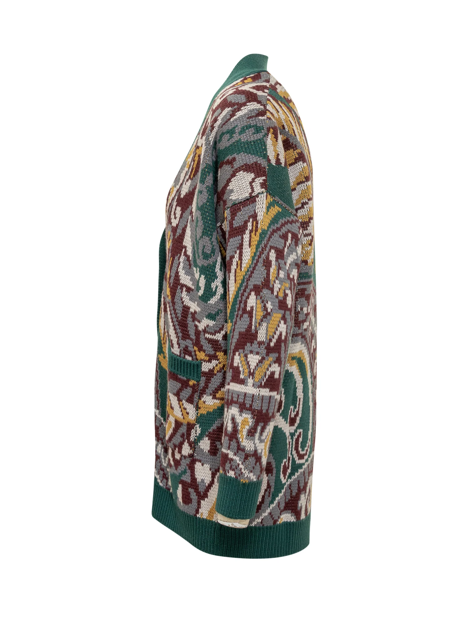 Etro Oversized Cardigan with Artistic Motif - Image 3