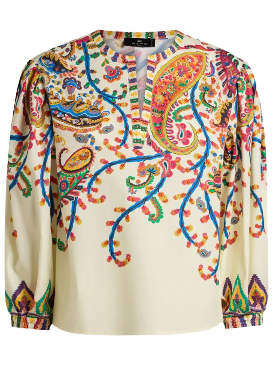 ETRO Paisley Printed Long-Sleeved Top