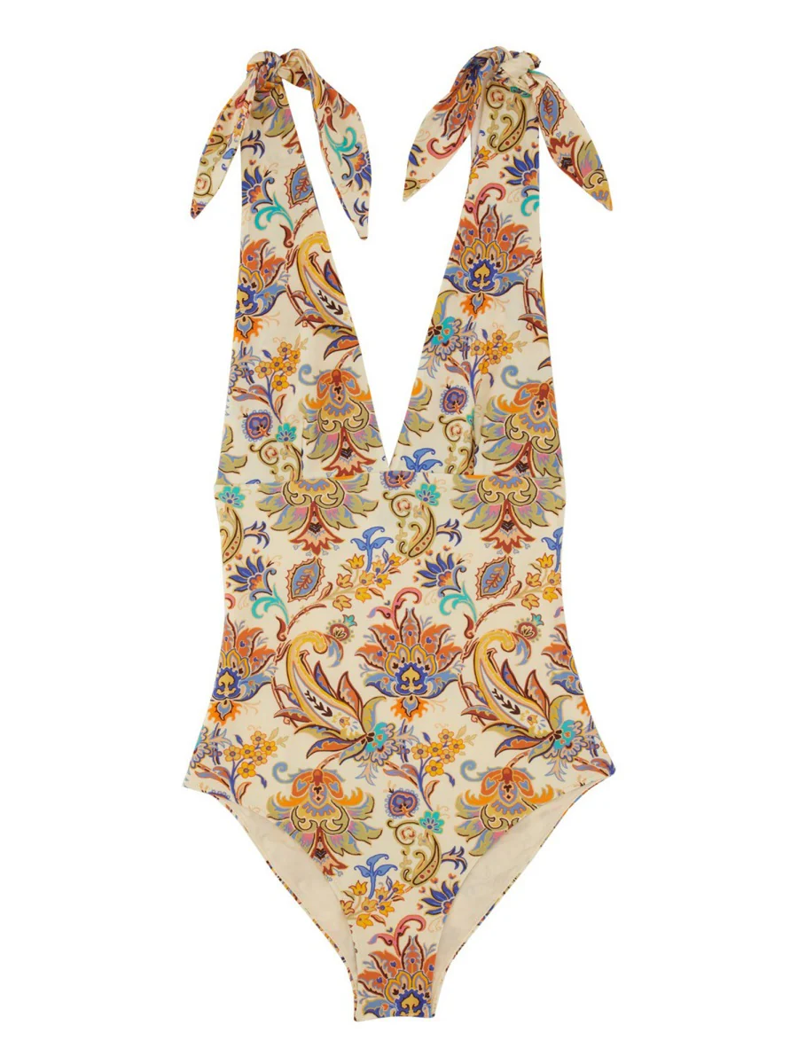 Etro Printed One-Piece Swimsuit - Size S