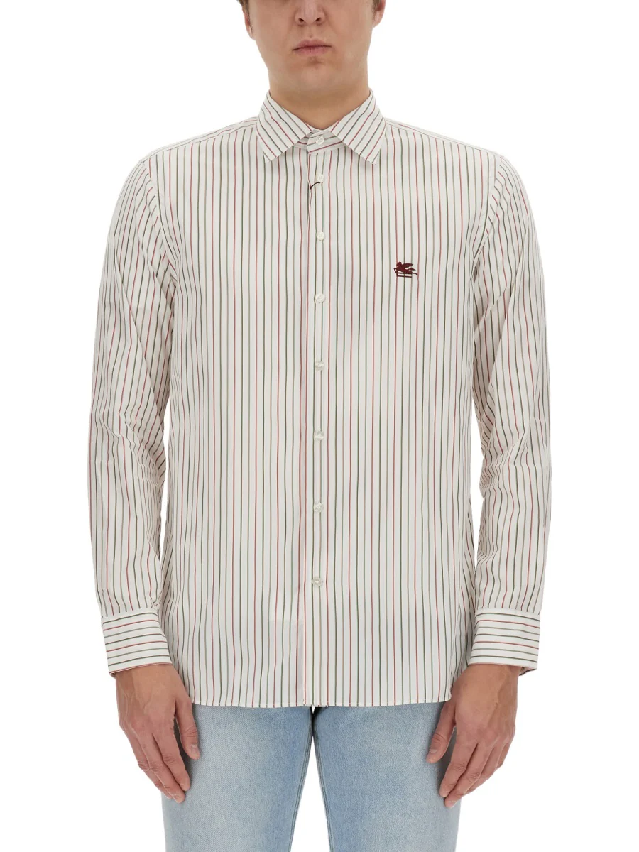 ETRO Striped Shirt with Logo