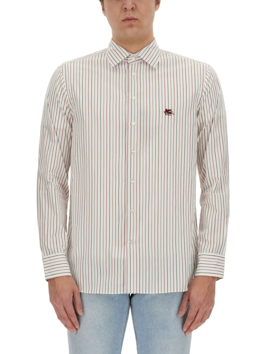 ETRO Striped Shirt with Logo - Image 3