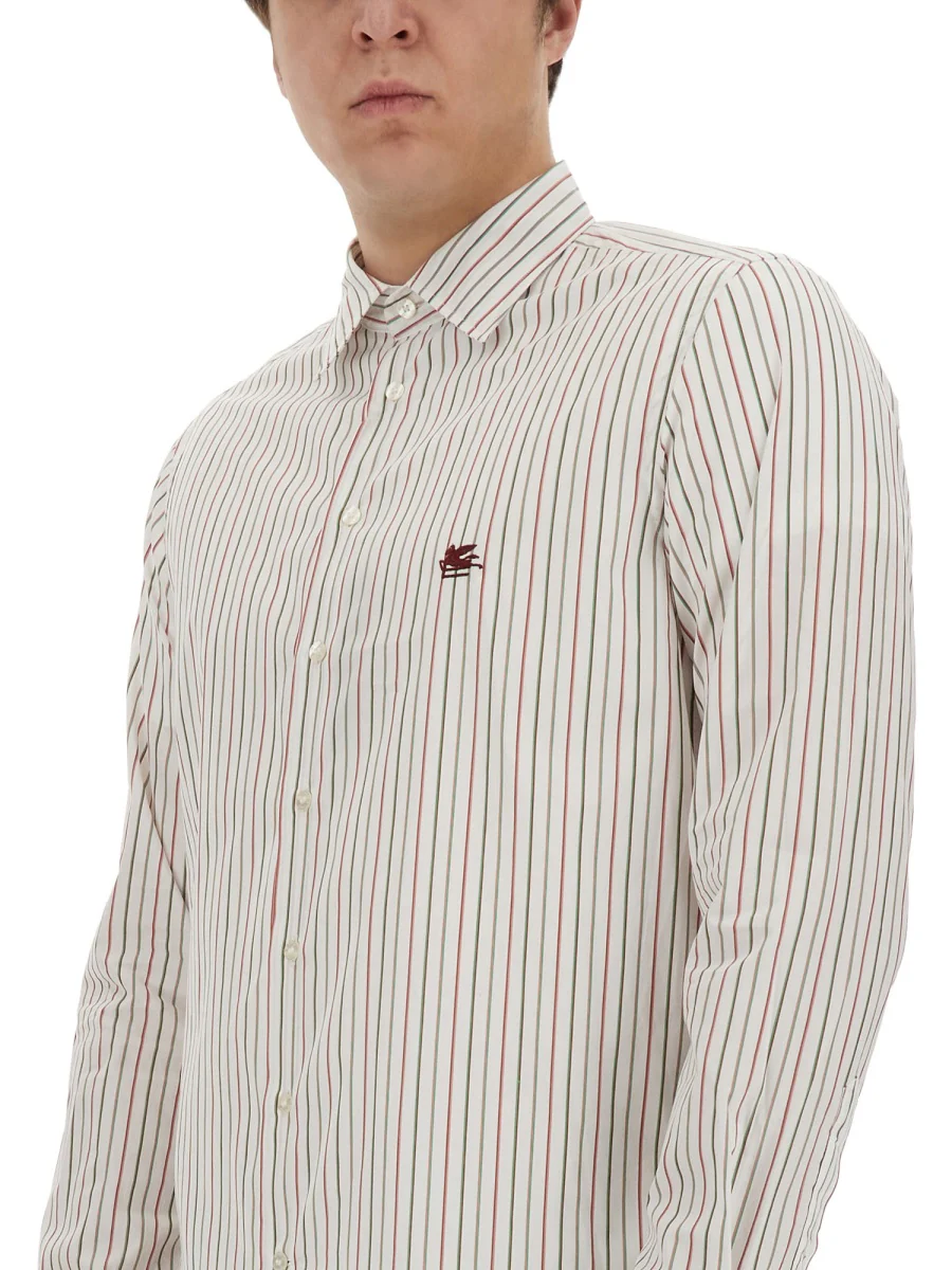 ETRO Striped Shirt with Logo - Image 5