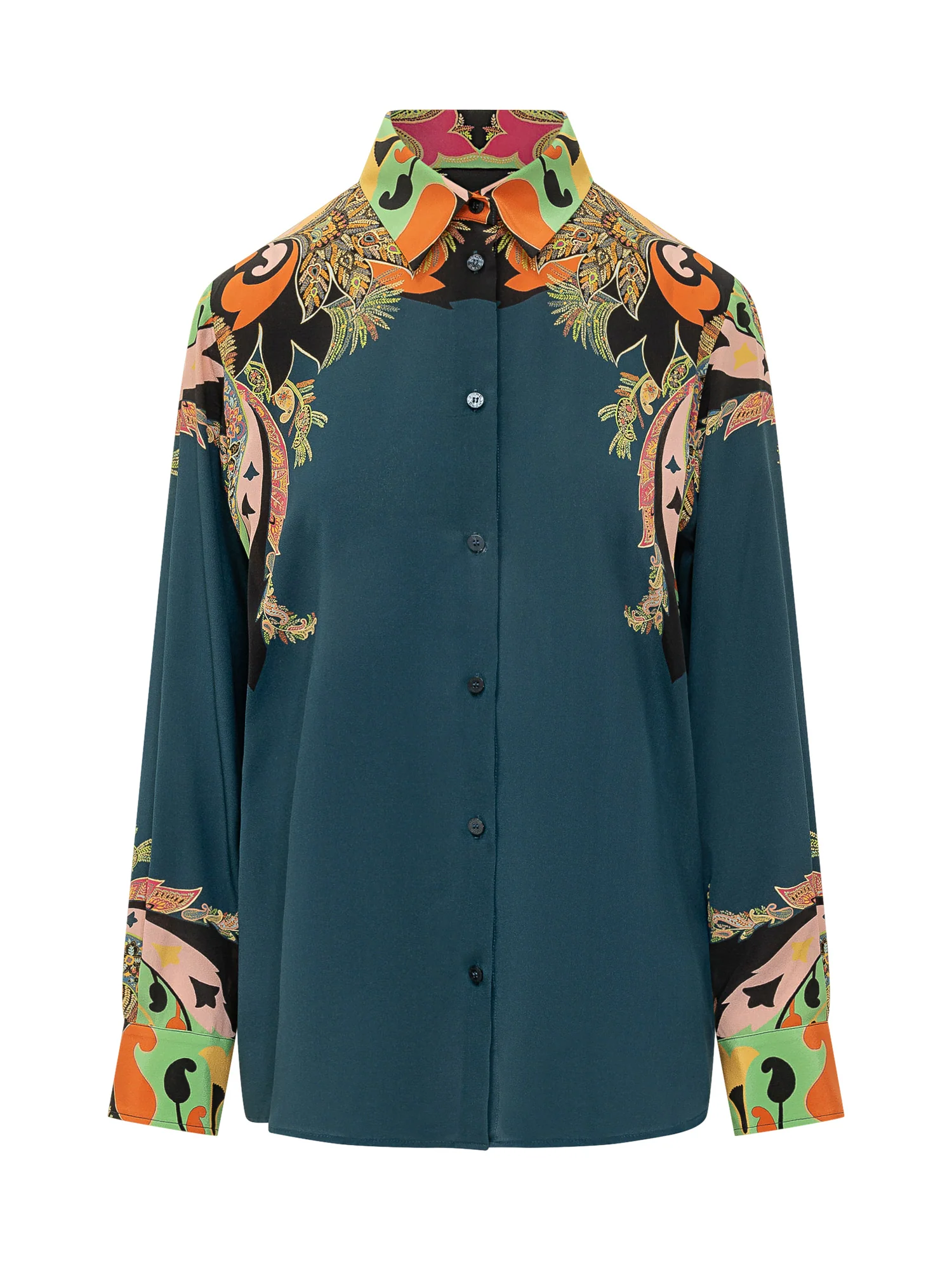 Etro Stylish Button-Up Shirt with Unique Collar Design