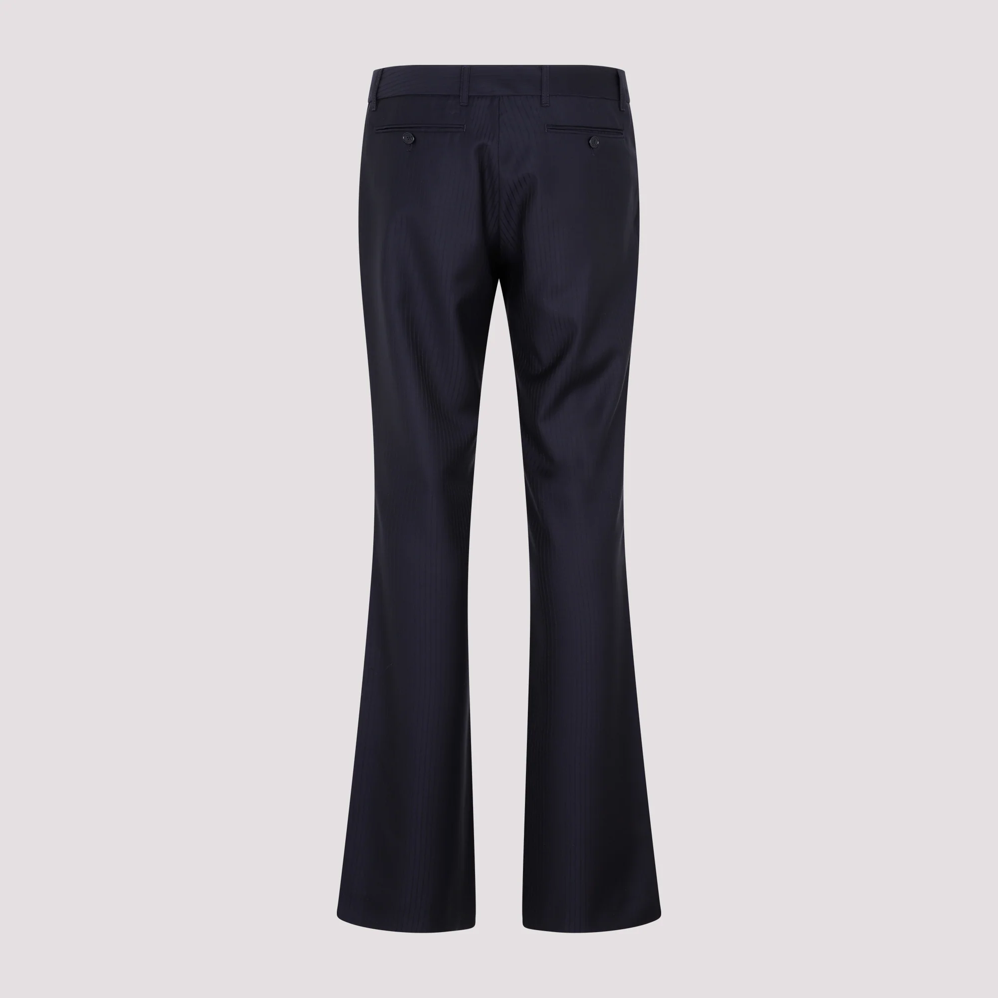 Etro Wool Bootcut Trousers Pinstripe Print - Image 4