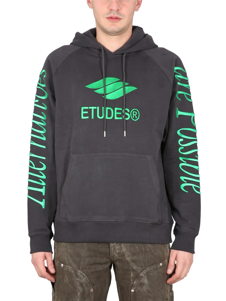 ÉTUDES Racing Eco Logo-embroidered Hoodie