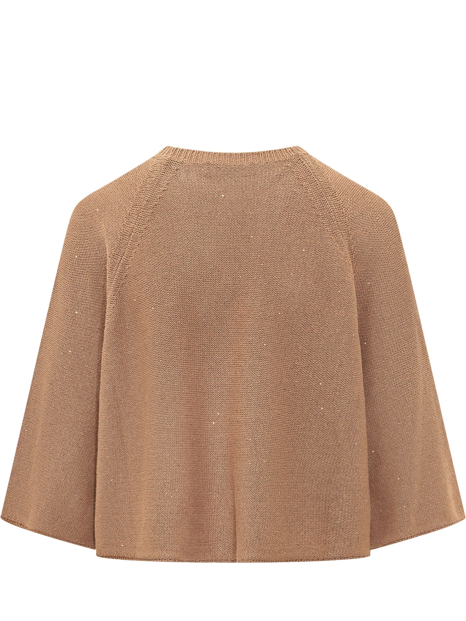 Fabiana Filippi Knit Mini Sweat Short with Unique Neckline - Image 2