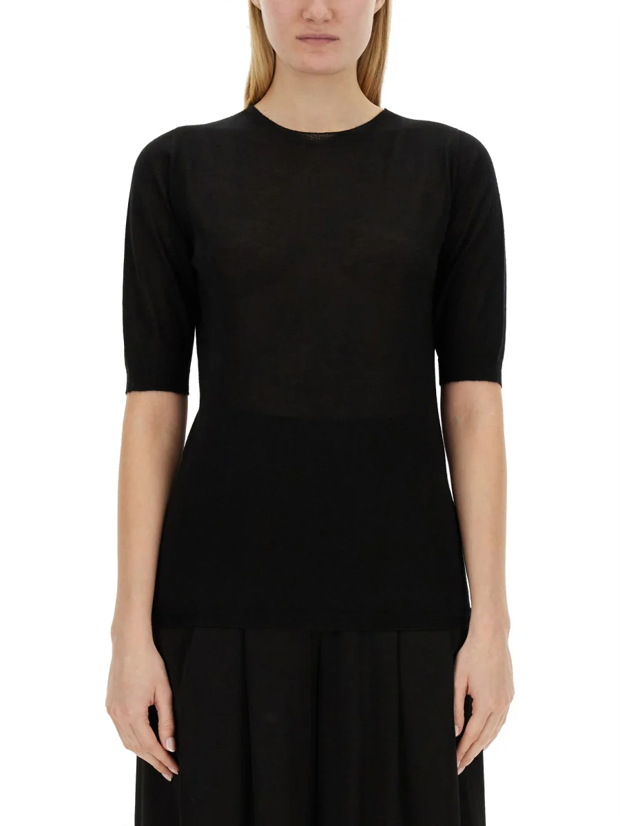 FABIANA FILIPPI Short-sleeve Fine-knit Sweater