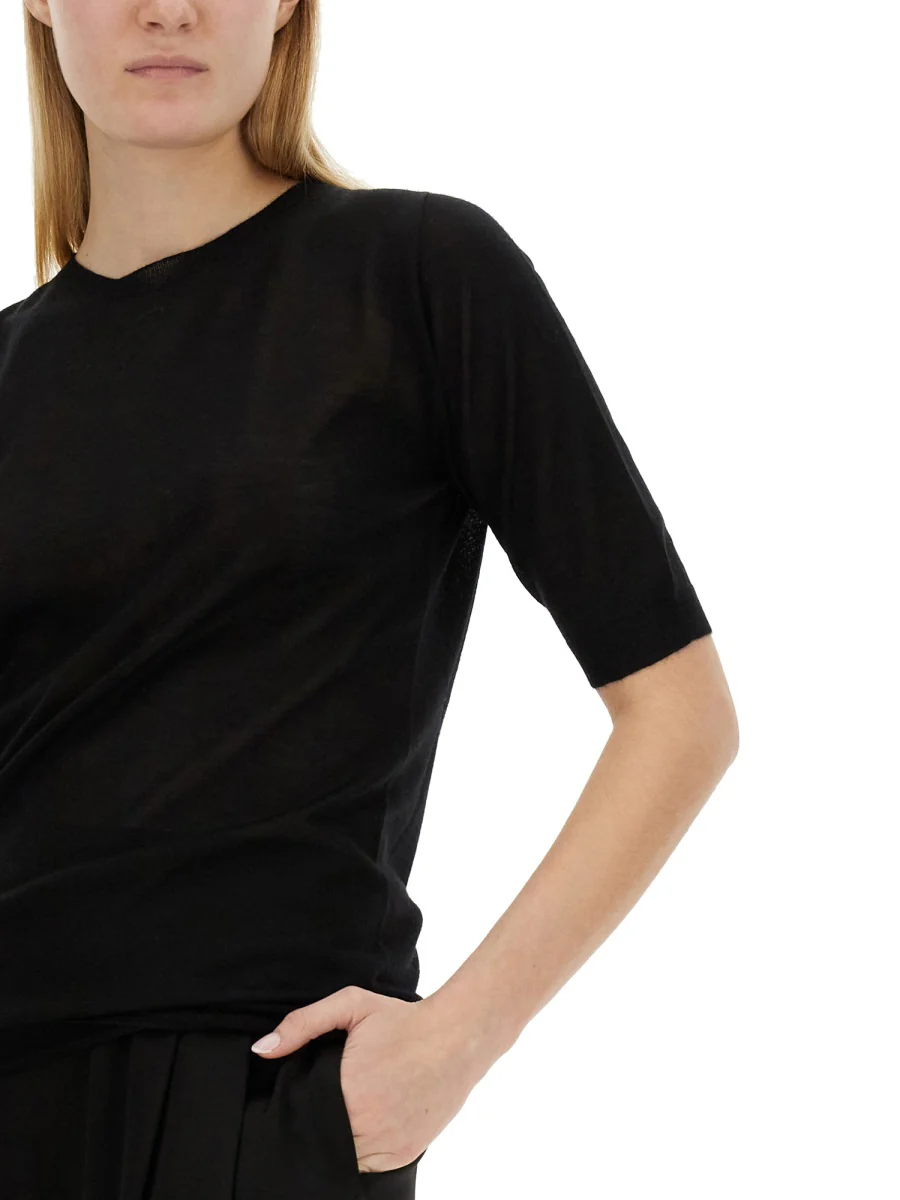 FABIANA FILIPPI Short-sleeve Fine-knit Sweater - Image 4