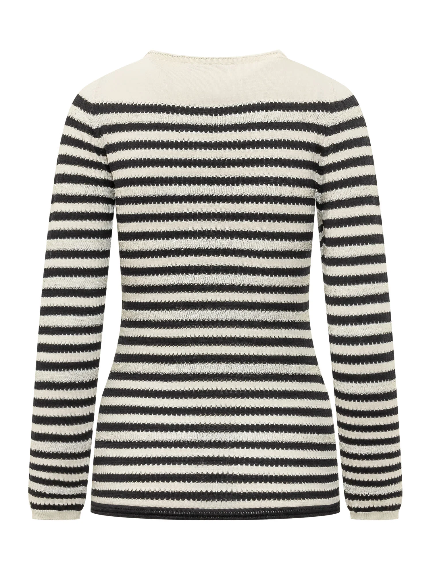 Fabiana Filippi Striped Neckline Knit Sweater - Image 2