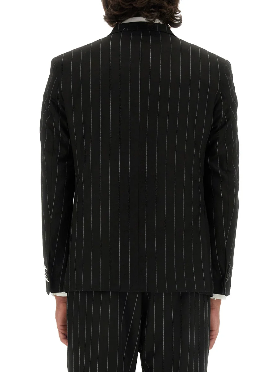 FAMILY FIRST Pinstripe Double-breasted Blazer - Image 3