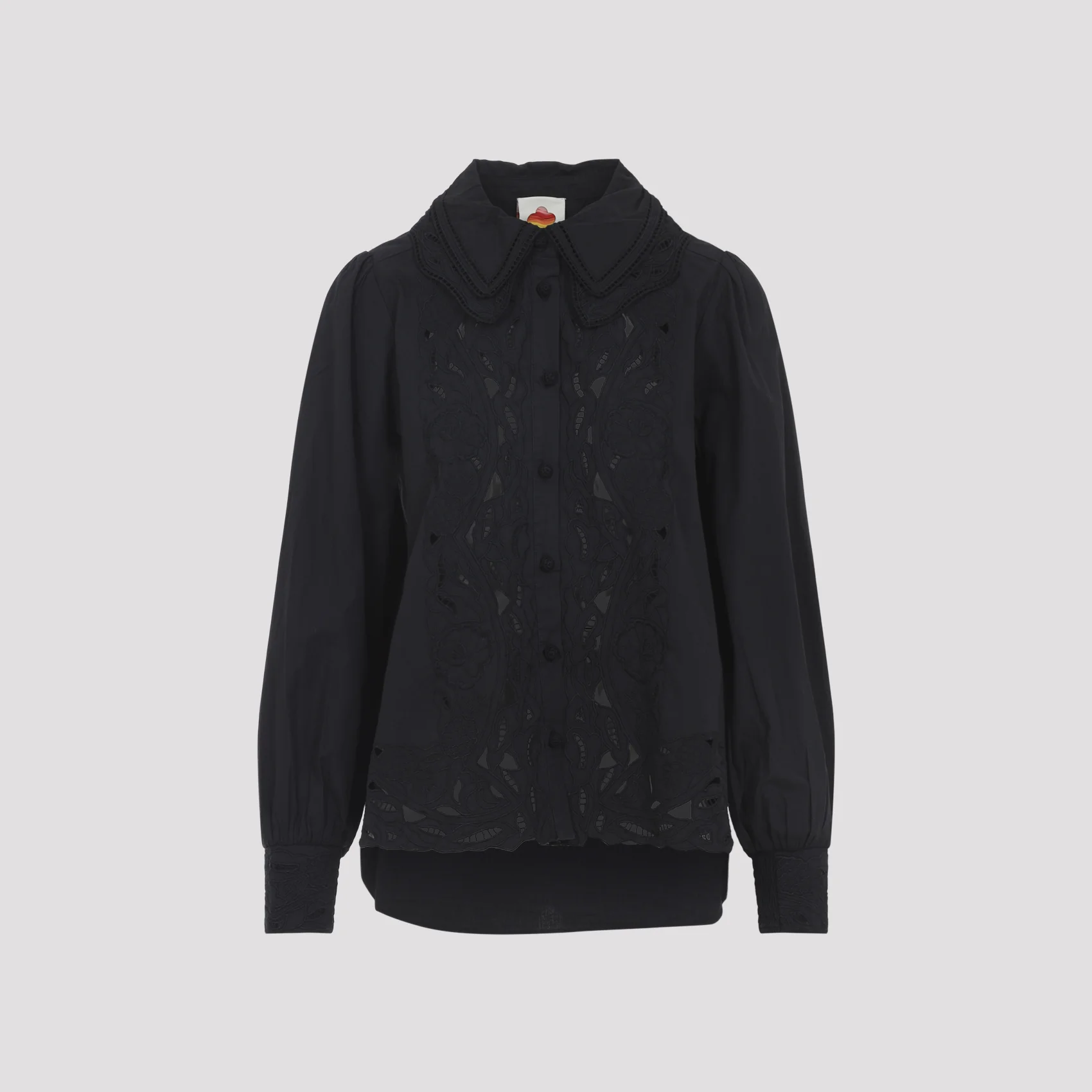 Farm Rio Ebroidered Long Sleeve Cotton Shirt - Image 3