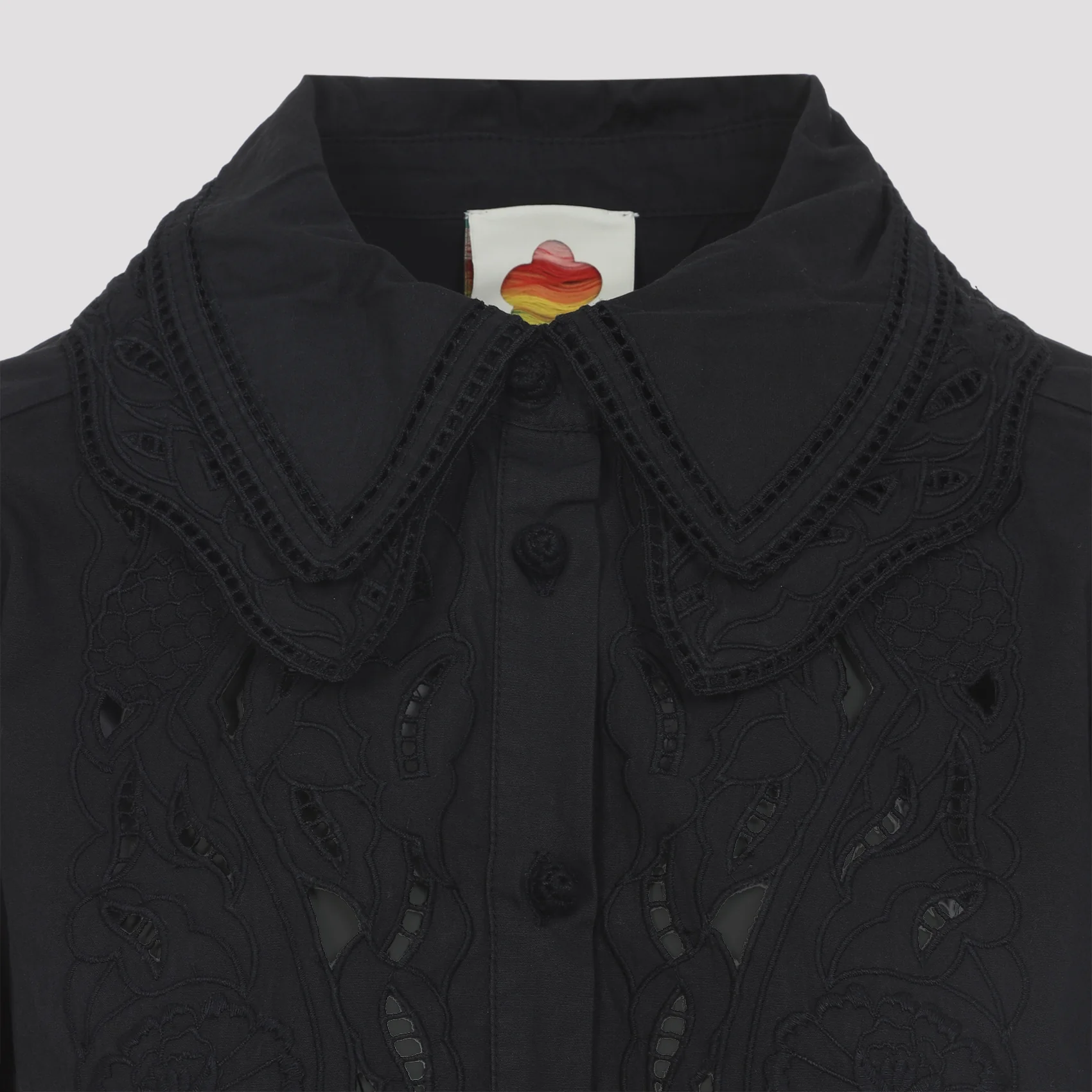 Farm Rio Ebroidered Long Sleeve Cotton Shirt - Image 6