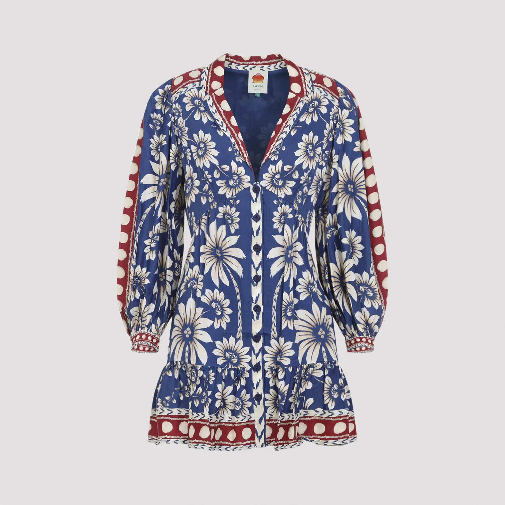Farm Rio Luna Lenzing™ Ecovero™ Viscose Mini Dress - Image 3