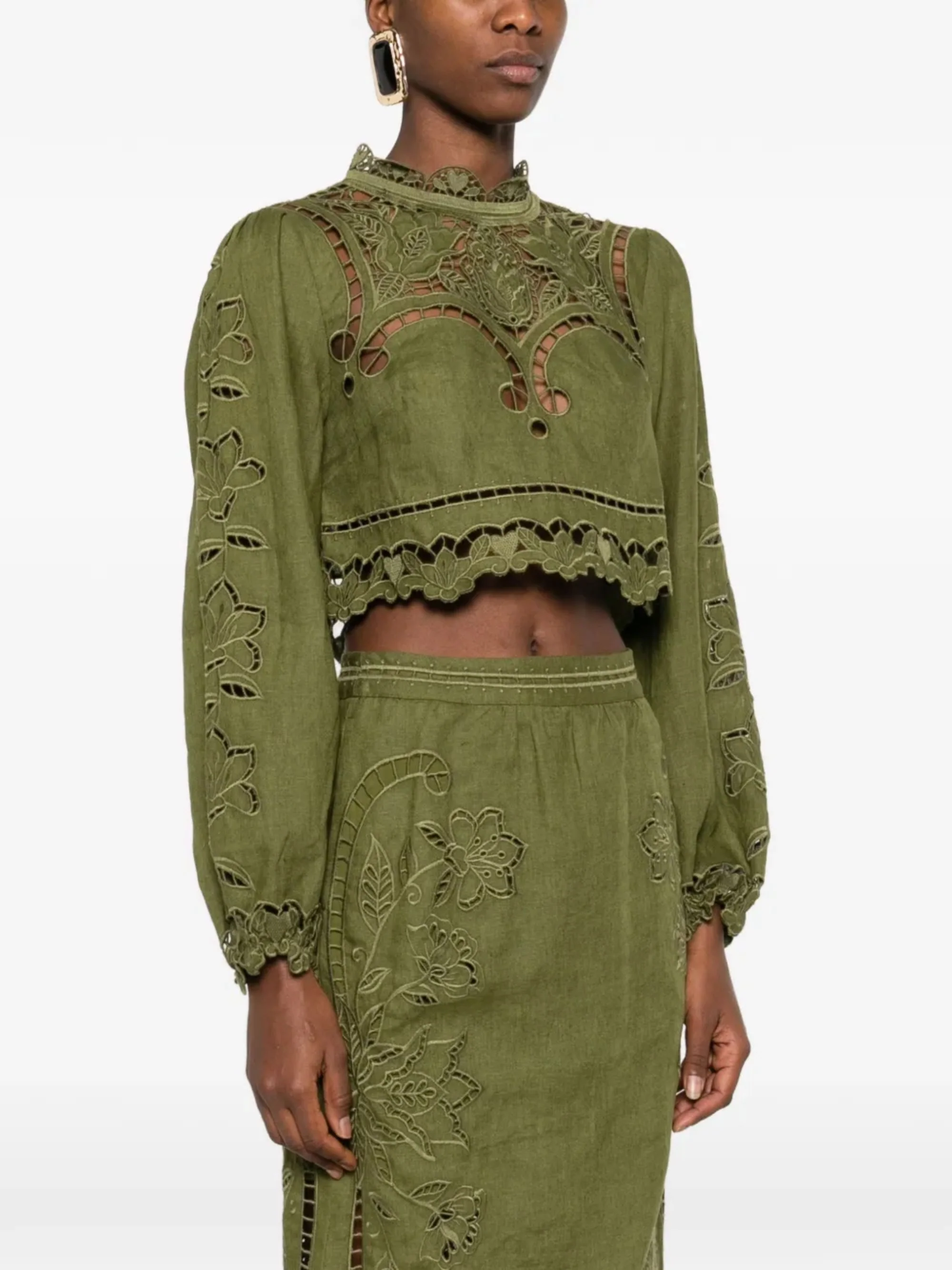 FARM RIO Majestic Garden Richelieu Shirt - Long Sleeve - Image 2