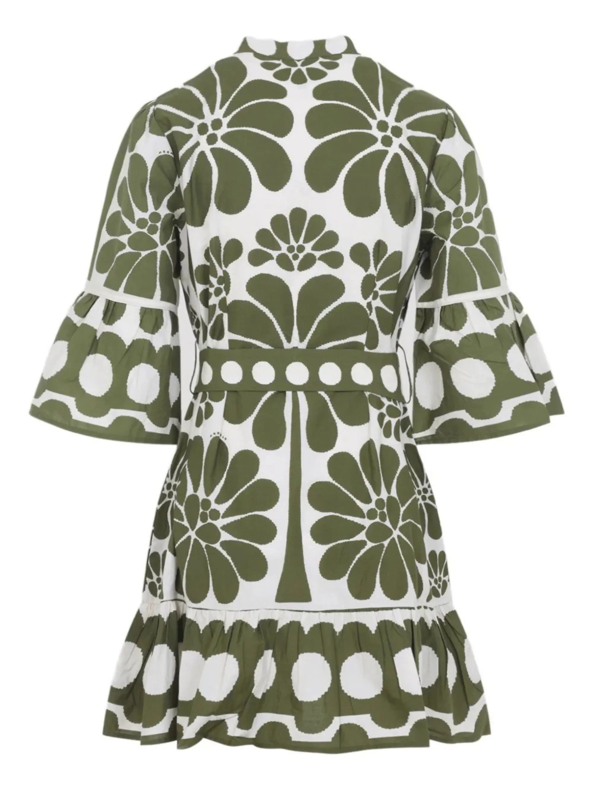 FARM RIO Palermo Belted Organic Cotton Mini Dress - Image 2