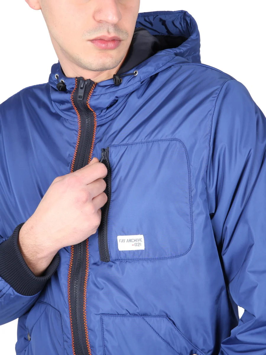 FAY Bomber Jacket with Logo - Image 4