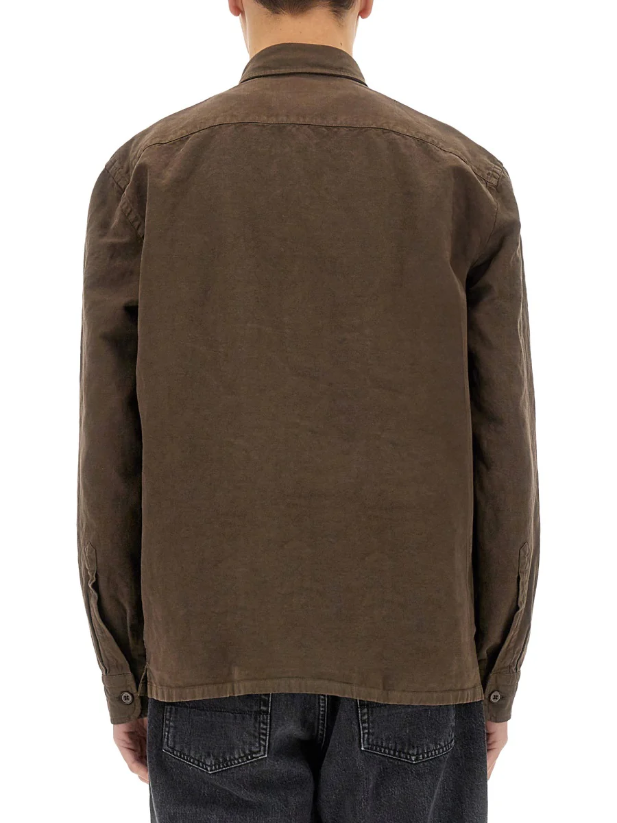 Fay Linen Cotton Shirt Jacket - Image 7