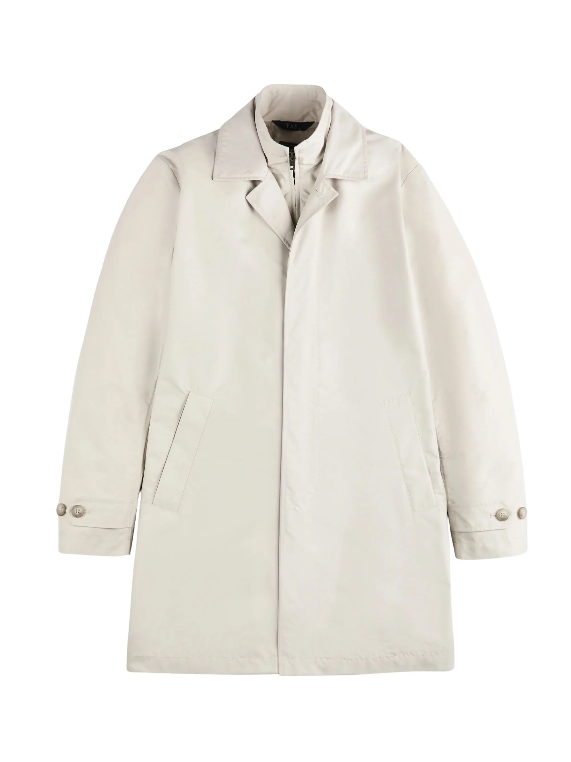 Fay Men's Mini Lightweight Natural Fabric Coat