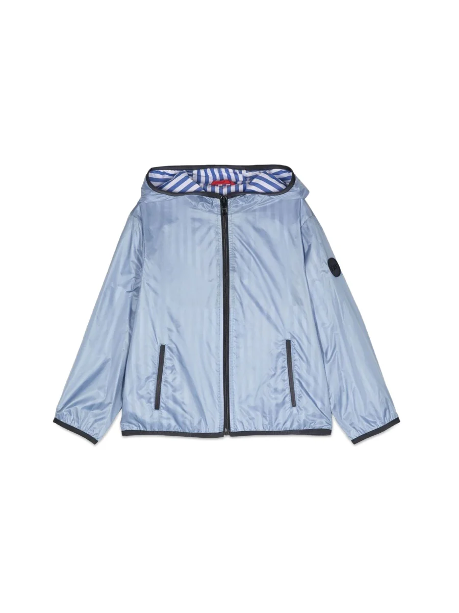 Fay Mini Zip-Up Hooded Jacket for Boys