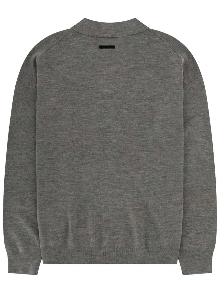 Fear Of God Essentials Essentials Wool Polo Shirt for Men - SS26 Collection - Image 3