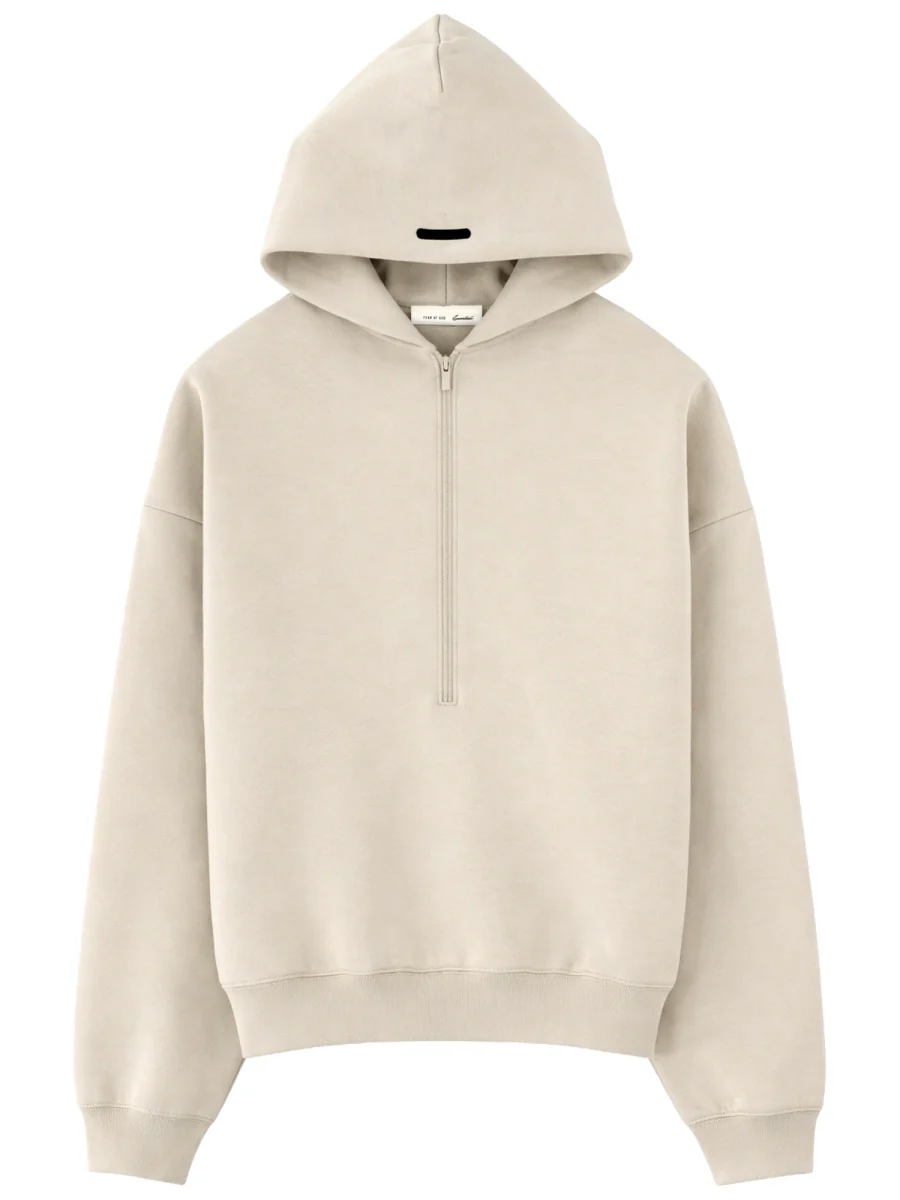 Fear Of God Essentials Men's Zip-Up Sweatshirt with High Collar