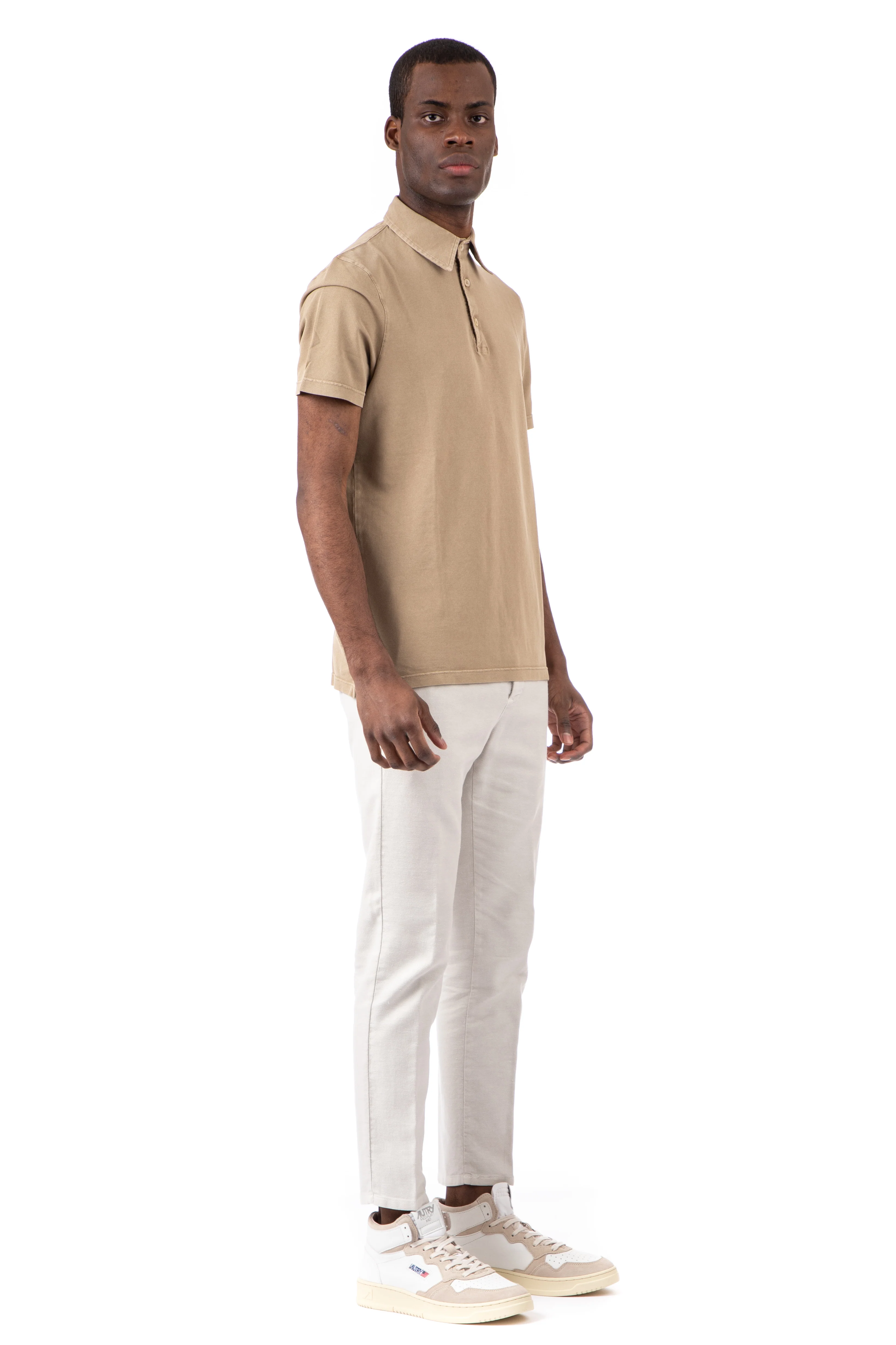 Fedeli Lightweight Cotton Piqué Polo Shirt for Men - Image 2