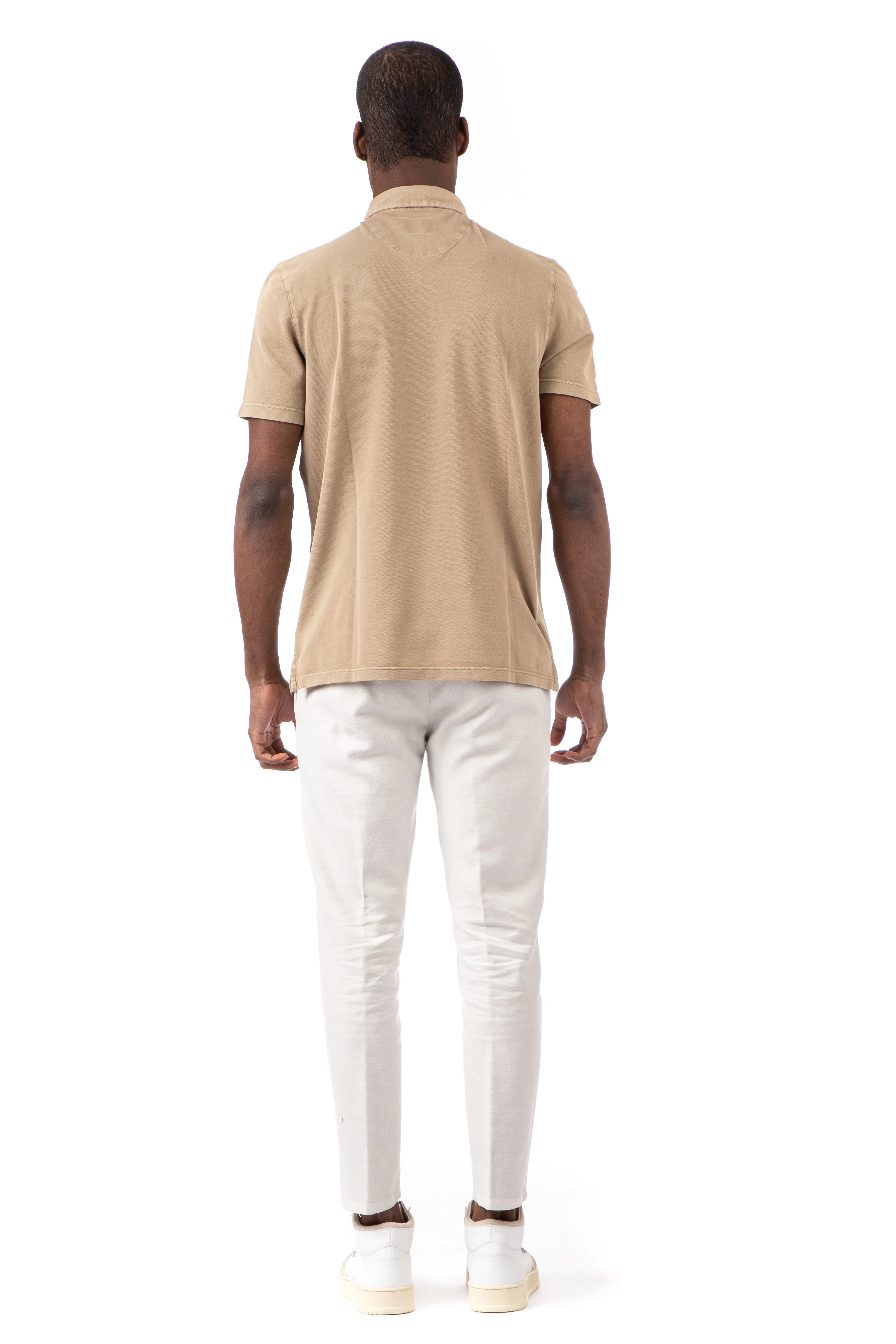 Fedeli Lightweight Cotton Piqué Polo Shirt for Men - Image 3