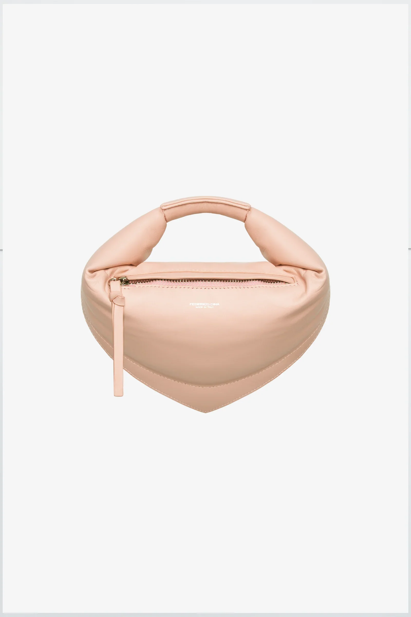 Federico Cina Stylish Mini Handbag with Reinforced Handle and Removable Strap - Image 4