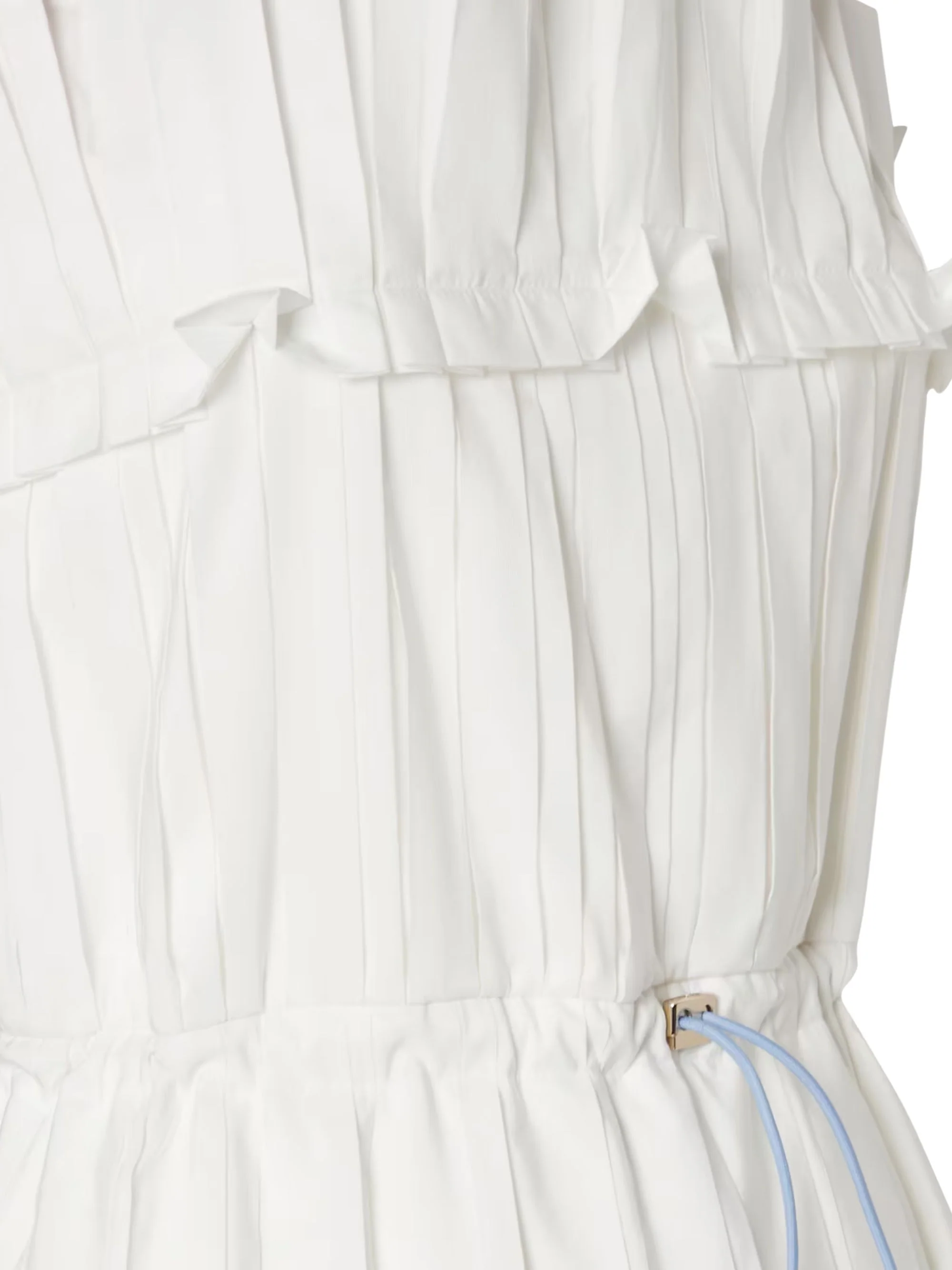 Fendi Asymmetrical Panel Mini Dress with Adjustable Drawstring Waist - Image 3