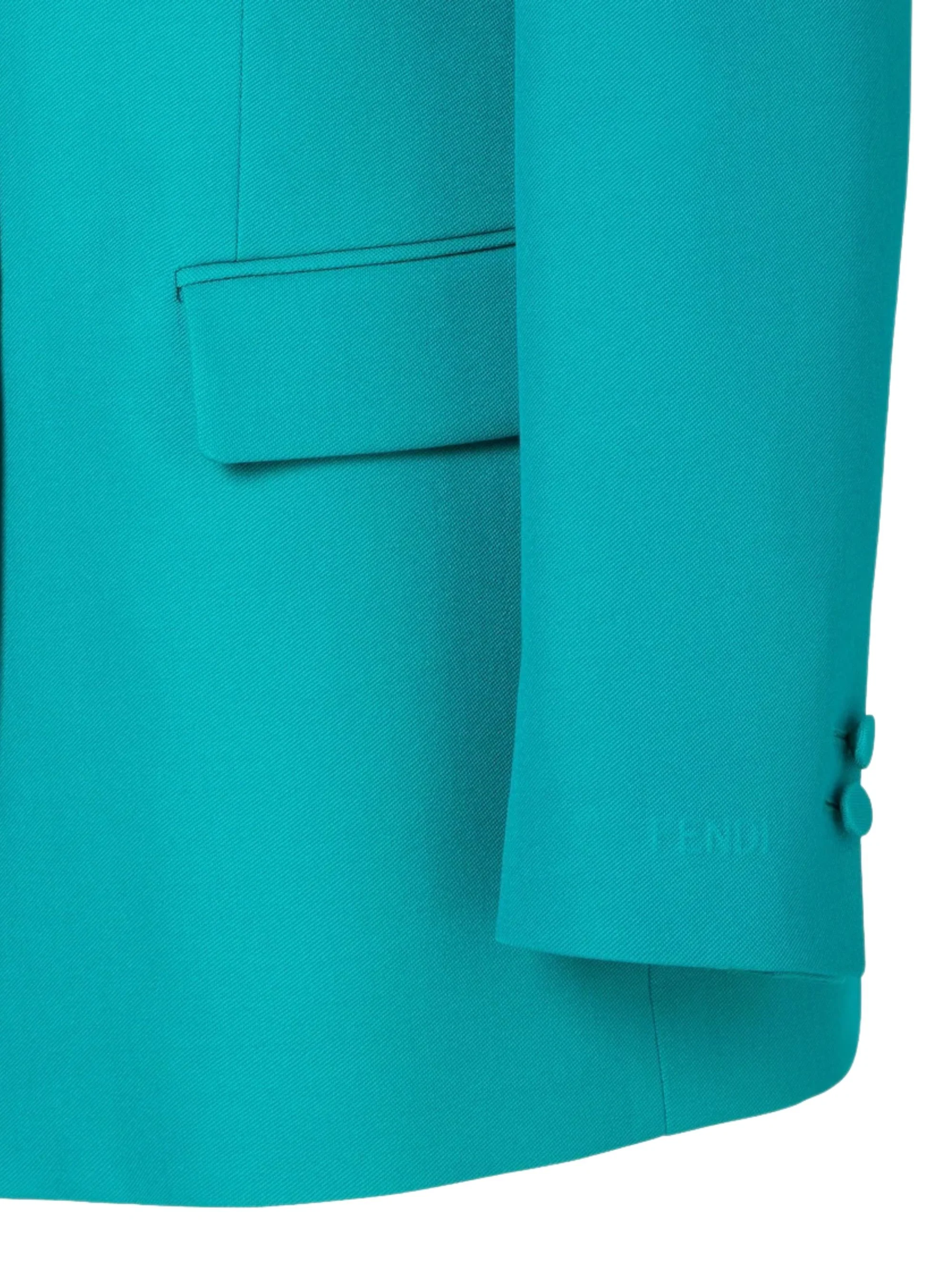 Fendi Chic Double-Breasted Wool Blazer for Women - Image 3